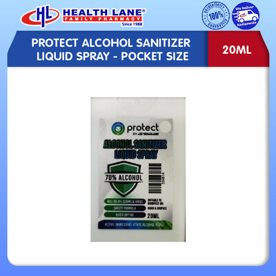 PROTECT ALCOHOL SANITIZER CECAIR SPRAY 20ML - POCKET SIZE 